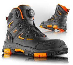 VM Footwear HARTFORD 6420-S3 / Biztonsági bokacsizma S3, MICHELIN talppal - fekete 43 (6420-S3-43)