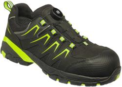 BENNON BENNON ORLANDO XTR S7S B-SPIN HI-VIS LOW / Nem fémes védőcipő S7S SR HRO FO, membránnal - fekete/zöld 40 (0994030981-40)