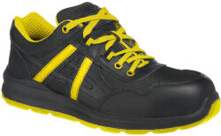 Portwest COMPOSITELITE MERSEY TRAINER S1P FT60 / Biztonsági cipő S1P - fekete/sárga 37 (FT60BKY37)