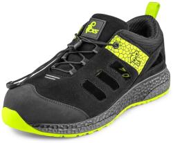 CXS CXS FIBELINE FLOREA S1PS / ESD védőcipő - fekete/zöld 37 (213609780837)