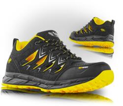 VM Footwear TENERIFE 4795-O1 / Munkacipő textilből, alacsony szárú, O1 - fekete/sárga 47 (4795-O1-47)