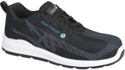 Portwest ECO FLY COMPOSITE S1PS SR FO FC06 / Környezetbarát biztonsági cipő S1PS SR - fekete/kék 37 (FC06BKB37)