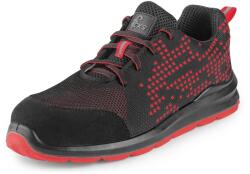 CXS CXS TEXLINE DOLIN S1 / Alacsony szárú cipő S1 - fekete/piros 38 (212510780538)