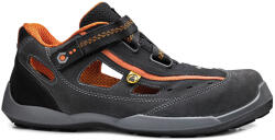 Portwest BASE RECORD AEROBIC S1P ESD SRC B0617 / Biztonsági szandál S1P ESD SRC - szürke/narancssárga 46 (B0617GOR46)