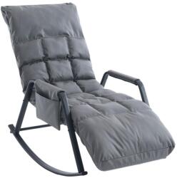 VASHOME Hintaszék 5 fokozatban állítható, párnázott kivitelben, szürke (VH-LYY997G)