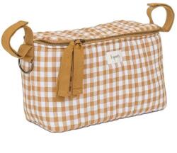  3 sprouts babakocsi tároló - mustár kockás (812895002874)