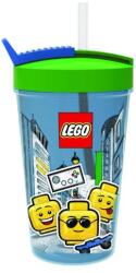 LEGO® Cana LEGO® ICONIC Boy cu paie - albastru/verde (SL40441724)