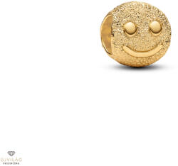 Pandora Texturált mosolygós Smiley mini charm - 764526C00