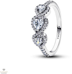 Pandora Hármas szív alakú gyűrű 60-as méret - 194413C01-60