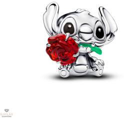 Pandora Disney Stitch Muránói üveg rózsa charm - 794378C01
