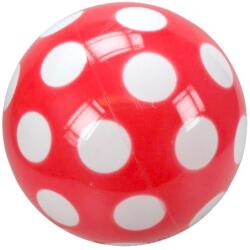  Pöttyös lakkfényű labda - 18 cm, többféle (19167)