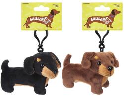  Plüss tacskó, kulcstartó 10 cm, 2 féle (59575)