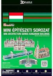  Magyarországi épületek 155 darabor mini 3D puzzle - többféle (29054)