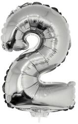  Számos lufi - 2, ezüst, 42 cm (66224)