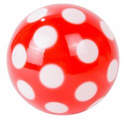  Pöttyös lakkfényű labda - 14 cm, többféle (19057)