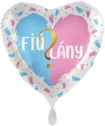  45cm Fiú vagy Lány? szív alakú fólia lufi (76110)
