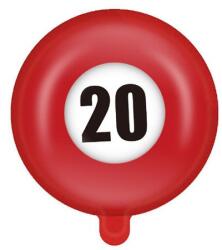  Héliumos fólia számos 20-as 45 cm (09194)