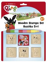  5 db nyomda + nyomdapárna + zsírkréta - Bing (02219) - ejatekok