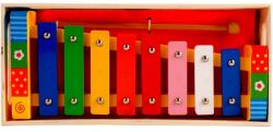  Színes fa xilofon (06217)