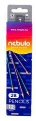 Nebulo Grafitceruza, 2B, háromszögletű, NEBULO, 12db/doboz (GC-1-2B-TR) - nyomtassingyen