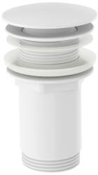 RAVAK Mosdólefolyó Fix, matt fehér fém dugóval - szerelvenycenter