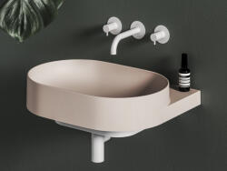 RAVAK Yard 60 kerámiamosdó Alabaster Pink, túlfolyó furat nélkül
