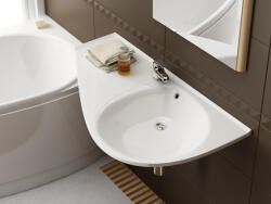 RAVAK Avocado Comfort mosdó bal fehér, furattal