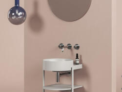 RAVAK Yard 40 kerámiamosdó Smoke Grey, túlfolyó furat nélkül