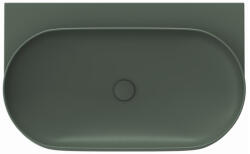 RAVAK Yard 80 kerámiamosdó Grey Green, túlfolyó furat nélkül