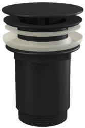 RAVAK Mosdólefolyó Fix, matt fekete fém dugóval