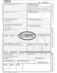 BLUERING CMR nemzetközi fuvarlevél A4, 6lapos garnitúra B. CMR/6 (BLUERING_NYOMTBCMR) (BLUERING_NYOMTBCMR)