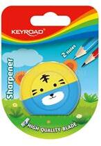 Keyroad Hegyező, 2 lyukú, 1 db/bliszter, Speedy Snail, vegyes színek (KEYROAD_54288) (KEYROAD_54288)