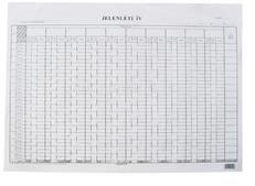 BLUERING Jelenléti ív A3, nagy 1 hónapos 2 oldalas C. 60-3 (BLUERING_37488) (BLUERING_37488)