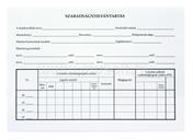 BLUERING Szabadságnyilvántartás A5, B. 18-50 (BLUERING_37501) (BLUERING_37501)