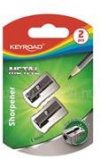 Keyroad Hegyező 1 lyukú fém 2 db/bliszter Keyroad Metal (KEYROAD_38385) (KEYROAD_38385)