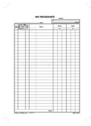  Napi pénztárjelentés A4, 25x2+2 lapos tömb B. 13-25/VX (NYOMTB1325VX) (NYOMTB1325VX)
