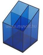 BLUERING Írószertartó 4 rekeszes négyszögletű műanyag, BlueringR transzparens kék (BLUERING_19207) (BLUERING_19207)