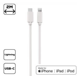 Cellect USB-C - Lightning adat- és töltőkábel 2m fehér (MDCU-IPHMFI2-TYPEC-W) (MDCU-IPHMFI2-TYPEC-W)