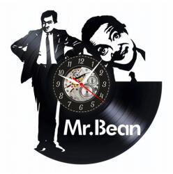  Ceas de perete din disc de vinil, Model Mr. Been, Negru, 30 cm
