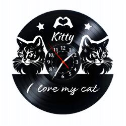  I LOVE MY CAT- ceas de perete (personalizabil)
