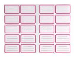 BLUERING Füzetcímke 20 db-os (20 címke/ív) egyszínű 20 ív/csomag, Bluering (BLUERING_60422) (BLUERING_60422)