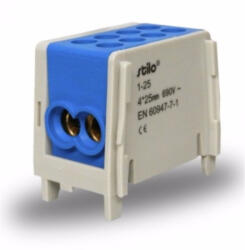 Stilo fővezeték sorkapocs 2x 25/2x25mm2 kék HLAK 25-1/2 (STI285)