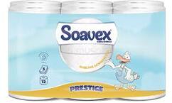 Paperdi Toalettpapír 3 rétegű kistekercses 100% cellulóz 170 lap/tekercs 12 tekercs/csomag Soavex Maxi Prestige_Paperdi (PAPERDI_54496) (PAPERDI_54496)