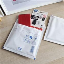 BLUERING Légpárnás tasak CD szilikon külső méret 200x175mm, belső méret 180x165mm, BlueringR fehér (BLUERING_LEGPFHCD) (BLUERING_LEGPFHCD)