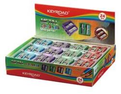 Keyroad Hegyező 2 lyukú fém 24 db/display Metal Colourful vegyes színek (KEYROAD_38403) (KEYROAD_38403)