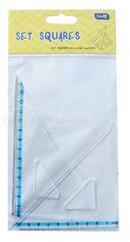 Educa Vonalzókészlet, háromszög 10 cm és 14cm, ( 45°/60° ) 2 db/bliszter Educa (EDUCA_32839) (EDUCA_32839)