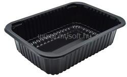  Síkperemes PP tálca 187 x 137 x 50 mm fekete (EGYEB_34893) (EGYEB_34893)