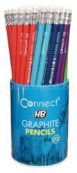 Connect Grafitceruza HB, radíros, színestestű, 72 db/csomag, (CONNECT_105569) (CONNECT_105569)