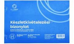 BLUERING Készletkivételezési bizonylat anyag kivét A5 25x4lapos fekvő 12-114/V. 8 tételes BlueringR (BLUERING_51722) (BLUERING_51722)