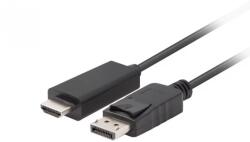 Lanberg HDMI DisplayPort Átalakító Fekete 5m CA-DPHD-11CC-0050-BK (CA-DPHD-11CC-0050-BK)